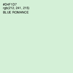 #D4F1D7 - Blue Romance Color Image